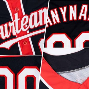 Custom Baseball Jerseys Personalized Name Number Customized Uniform Shirts for Team 100% Polyester Windproof Moisture-Wicking - Product Image 4