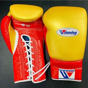 High Quality Professional Black Genuine Leather Lace-Up Boxing <b>Gloves</b> for Kickboxing Sparring-Lightweight <b>Moisture</b> Wicking - Product Image 5