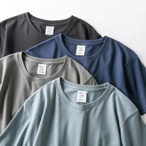 T-shirt de course d'été pour homme de haute qualité, décontracté, à manches courtes, à séchage rapide, en jersey actif, confortable, en sergé imprimé, uni, coupe ample - Product Image 2