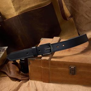 Ceintures en cuir véritable de haute qualité pour hommes, design réversible personnalisable, boucle rotative élégante, style fitness et gym pour un look moderne - Product Image 4