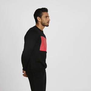 Precio al por mayor hombres sudadera personalizada en blanco de cuello redondo hombres sudadera de gran tamaño transpirable sudadera para hombres - Product Image 3