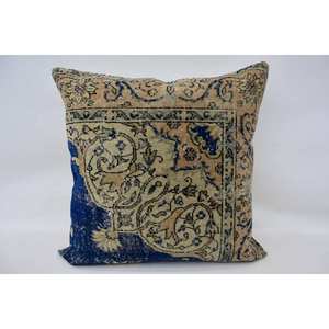 Premium Beige Paisley Patchwork Laine Oreiller 32x32 Pouces Coussin Décoratif Tissé Vintage Carré Portable Literie Canapé De Noël - Product Image 1