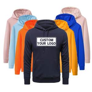 เสื้อฮู้ดผ้าคอตตอนโอเวอร์ไซส์แบบกำหนดเองเสื้อฮู้ดแบบสวมศีรษะทรงสตรีทพร้อมงานปัก - Product Image 2