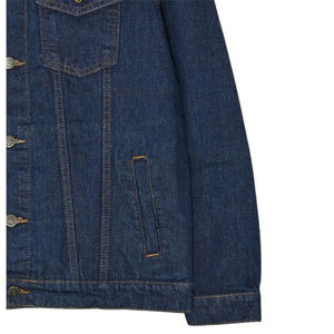 Veste en coton de haute qualité pour hommes personnalisée OEM Manteau en jean à la mode avec décoration de poches Vêtements de travail décontractés - Product Image 3