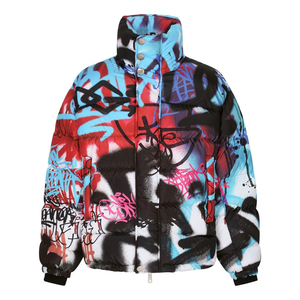 ระเหิด JACKET Street TRAP coats ดาวผู้ชายฤดูหนาวลอนดอนปักเป้าแจ็คเก็ตลอนดอน Star decoded 2026 hooded PUFFER-Grey - Product Image 1