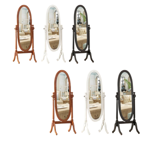 Espejo de pared de pie de longitud completa enmarcado de alta calidad, espejos de tocador, marco de madera, precio al por mayor de Indonesia - Product Image 3