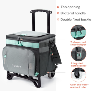 Sac <span class=keywords><strong>isotherme</strong></span> <span class=keywords><strong>à</strong></span> roulettes isolé en usine pour camping pique-nique plage voyage - Product Image 6