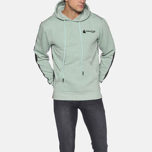 Pakistan Fabrication Hommes Casual Pull À Capuche Logo Imprimé Personnalisé Marron Solide Motif À Capuche Fermeture Éclair Conception 100% Coton - Product Image 5