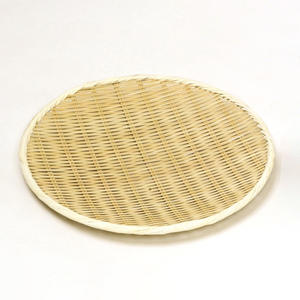 Wholesale MANYO Natural Texture Bamboo Flat Winnowing Basket <b>Colander</b> with Resin Edge Wrapped Kitchen Gadgets New Greatest Cost! - Product Image 3