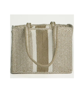 Bolso trenzado de Mano a Mano de hilo PET de tamaño personalizado superventas, forro de lona de alta calidad, dos asas abiertas, precio bajo, fabricante indio - Product Image 6