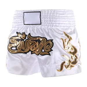 Shorts de Muay Thai de Calidad Tailandesa al por Mayor, Cómodos, con Logotipo Personalizado OEM ODM, Shorts de Boxeo para Hombre - Product Image 3