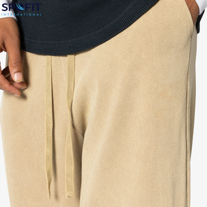 เสื้อผ้าแนวสตรีทแวร์ผ้าคอตตอนโพลีเอสเตอร์แบบหนาทรงหลวมเอวสูงสีทึบเสื้อผ้าแนวสตรีทใส่กลางแจ้งไซส์ใหญ่พิเศษผ้าคอตตอน100% ีเอสเตอร์ - Product Image 6