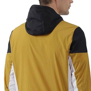Vestes pour hommes à col montant et blocs de couleur, style urbain, respirantes, imperméables, avec logo frontal - Prix de gros - Product Image 4
