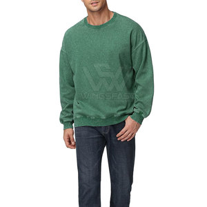 Fabriqué en usine couleur unie respirant lavage à l'acide sweat mode vêtements vêtements d'hiver basiques lavage à l'acide sweat - Product Image 5