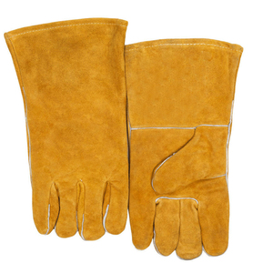 Nouveau 2025 Prix bas Vente en gros Gants de soudage sur mesure Gants de travail d'hiver en cuir de vache fendu - Product Image 3