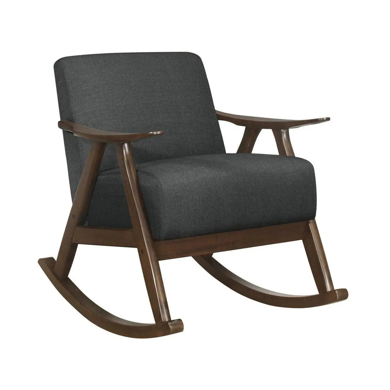 Черное современное деревянное кресло-качалка по оптовой цене от индийского поставщика, деревянное кресло, Европейский дизайн, Винтажный дизайн ручной работы