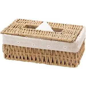 Rattan Tissue Box Perfect For Eco Conscious Homes Combining Natural Beauty With Practical Tissue Storage Function - Product Image 1
