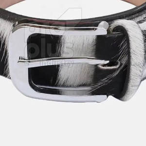 Ceinture en cuir de vachette faite à la main pour homme, décontractée, pour le bureau, boucle en acier de luxe, durable, écologique - Product Image 5