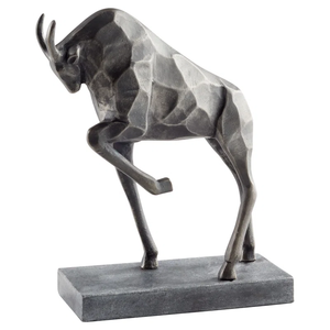 Sculpture de cheval en métal noir abstraite économique, décoration animale pour la maison, sculpture figurative aux meilleurs prix - Product Image 1