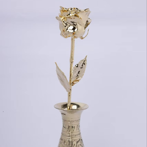 Vase en métal rose doré durable pour Halloween Occasions Fourniture en vrac pour fleuristes - Product Image 1