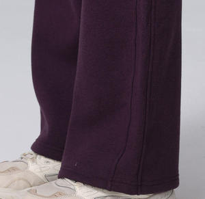 Pantalones Deportivos Personalizados de Otoño/Invierno, Suaves, de Forro Polar, Cintura Elástica, Holgados, de Algodón, para Mujer, Estilo Jogger, Pierna Recta - Product Image 4