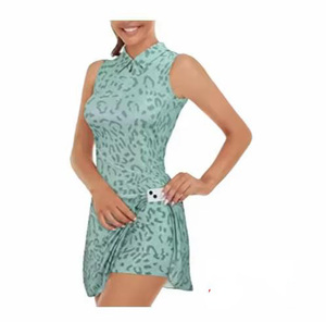 2025 Robe de sport de tennis personnalisée pour femmes avec col une pièce Polo respirant de haute qualité sublimé pour les filles - Product Image 4
