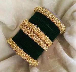 ชุดกำไลข้อมือชูริทำด้วยมือสำหรับ2024กำไลแก้วขนาดสีตามสั่งเครื่องประดับมือปากีสถานของผู้หญิงอินเดียที่ทันสมัย - Product Image 2
