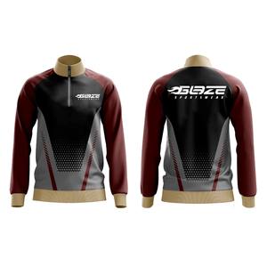 Comprar al por mayor personalizable deportes sublimación impresa cremallera deportes Jersey poliéster transpirable Jersey - Product Image 5