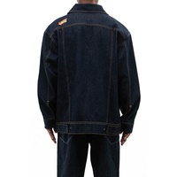Veste en jean patchwork vintage pour homme 2026, faible MOQ, personnalisable, haute qualité, nouvelle arrivée