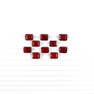 Rubis naturel de Bangkok, octogones calibrés, pierres précieuses en vrac, 9x11mm et 10x12mm, rouge jaune, taille émeraude, taille triligne, taille marquise, taille carrée, taille ovale - Product Image 2