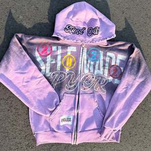 100% sudaderas con capucha de algodón para otoño Casual diseño sólido 3D bordado apliques lavado ácido técnicas teñidas lisas cuello con capucha forrado - Product Image 6