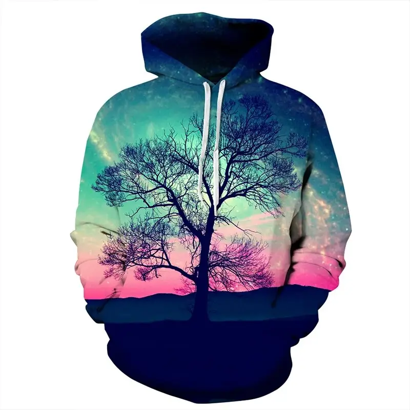 New Arrival Custom Fashion Polyester Sublimation Outdoor Sports Wear Slim Fit Pullover Hoodies For Men