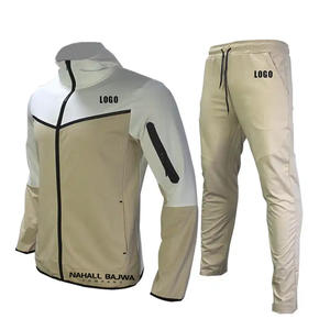 Venta al por mayor de los hombres de manga larga con cremallera chándal personalizable Logo impresión ropa deportiva en diferentes colores 100% poliéster para el invierno - Product Image 3