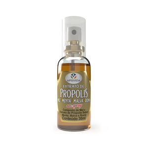 Apisvida Kids Propolis verte brésilienne avec miel en spray 35 ml et gouttes de propolis aqueuses à la fraise 30 ml - Product Image 4