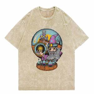 T-shirt personnalisé pour homme Tie Dye surdimensionné 100% coton imprimé intégral col rond manches courtes - Product Image 3
