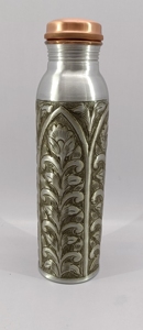 Botella de Agua de Cobre Color Plata Disponible en Varios Tamaños y Acabados, Grabados Personalizados, Colocación de Logotipos y Empaquetado - Product Image 5