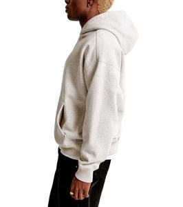 Fashion Design Custom Men's Oversized Pullover Cotton Fleece Hooded Collar <b>Hoodie</b> Long Sleeve Sports Jogger - Product Image 4