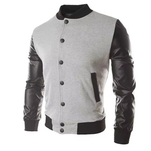 Nueva Chaqueta Varsity de Béisbol para Hombre, con Cuello Alto y Logotipo Frontal, Diseño Transpirable, Cuero Genuino, Estilo Urbano - Product Image 6