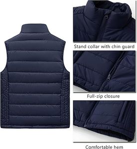 Vente directe d'usine, best-seller, veste d'hiver décontractée pour homme, haute qualité, respirante, veste matelassée à fermeture éclair personnalisée, 100% - Product Image 1
