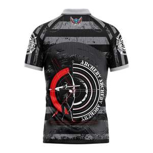 Camisa de Tiro con Arco Gráfico Algodón Streetwear Camisa de tiro con arco de manga corta Camiseta de tiro con arco de algodón gráfico - Product Image 5