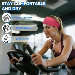 Latest Quick Dry <b>Headbands</b> for <b>Women</b> Non Slip Soft Elastic Hair Bands Yoga Running Sports Workout Gym <b>Headbands</b> - Product Image 5