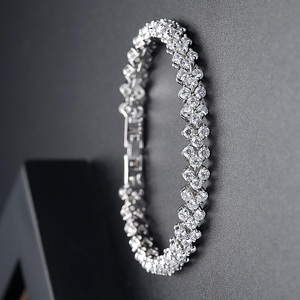 <b>Cute</b> Style Jewelry Sterling S925 silver <b>Bracelet</b> moissanite Diamond Tennis <b>bracelets</b> hip hop Diamond <b>Bracelet</b> for Women - Product Image 2