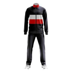 "Chándal de entrenamiento deportivo informal de talla grande con cremallera completa de poliéster con sublimación personalizada de invierno para hombre" - Product Image 1