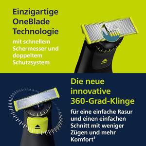 Philips OneBlade Pro 360 Auténtico Recortador Eléctrico de Barba, Afeitadora Facial y Corporal, 3 Cuchillas 360, 20 Peines de Ajuste, Kit Corporal - Product Image 5