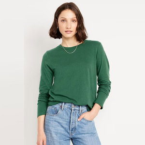 Nuevo Diseño, Mangas Largas, Corte Regular, Ajuste Delgado, Estilo Vintage, Personalizado, Liso, Ropa de Moda, Transpirable, 100% Algodón, Camiseta de Manga Larga para Mujer - Product Image 5