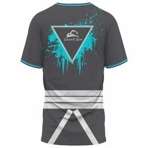 Camiseta de entrenamiento de camiseta de Hurling duradera personalizada, uniforme de equipo, ropa deportiva con logotipo impreso y protección solar de manga corta - Product Image 2