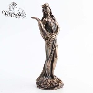 VERONESE DESIGN FORTUNA ESTATUILLA ELEGANTE Arte de bronce fundido en frío y decoración del hogar de poliresina para interiores - Product Image 2