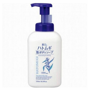 Savon moussant pour le corps Kumanoyushi Reihaku Hatomugi 550 ml, soin hydratant de la peau, fabriqué au Japon, haute performance - Product Image 1