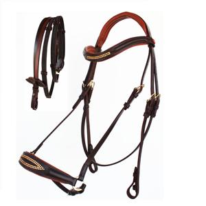 Bride en cuir de cheval conçue sur mesure de haute qualité en gros à bas prix - Product Image 2