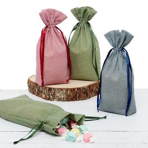 ถุงผ้าฝ้ายออร์แกนิคแบบกิ๊งแฮม พร้อมปักโลโก้ตามสั่ง พิมพ์ลายสกรีน สำหรับใส่สร้อยข้อมือ นาฬิกา บรรจุภัณฑ์กันฝุ่น สำหรับใช้ในงานโปรโมชั่น - Product Image 1